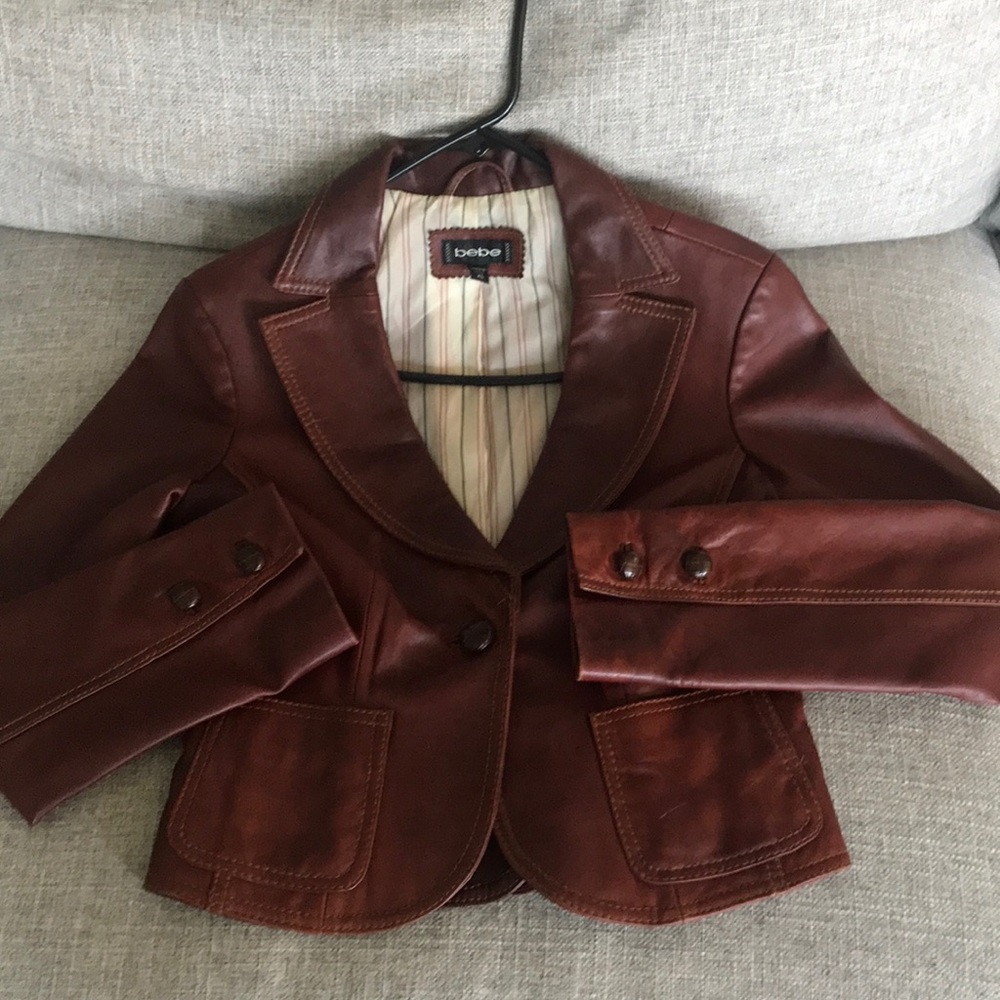 Vintage Bebe vegan leather jacket